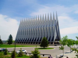 Cadet Chapel at the Air Force Academy in Colorado Springs.
