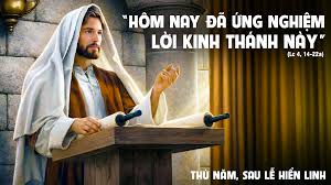 HÔM NAY ỨNG NGHIỆM LỜI KINH THÁNH: KHOẢNH KHẮC VĨNH CỬU GIỮA DÒNG CHẢY THỜI GIAN