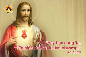HÃY HỌC VỚI CHÚA GIÊSU, VÌ NGƯỜI HIỀN HẬU VÀ KHIÊM NHƯỜNG
