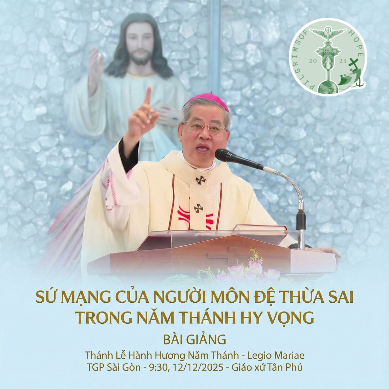 SỨ MẠNG CỦA NGƯỜI MÔN ĐỆ THỪA SAI TRONG NĂM THÁNH HY VỌNG